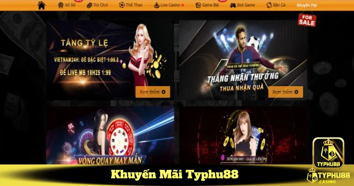Khuyến Mãi Typhu88 - Cơ Hội Vàng Dành Riêng Cho Hội Viên 3 Vòng quay trúng thưởng hàng ngày