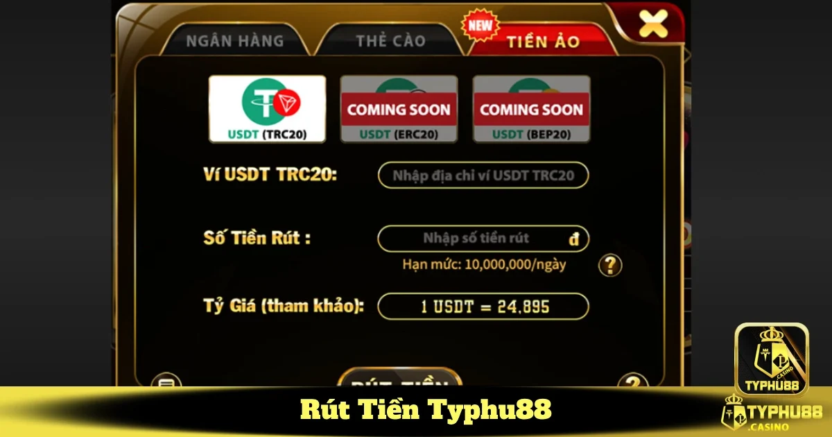 Rút Tiền Typhu88 - Quy Trình Thanh Toán Đơn Giản Và An Toàn 1 Hướng dẫn rút tiền Typhu88