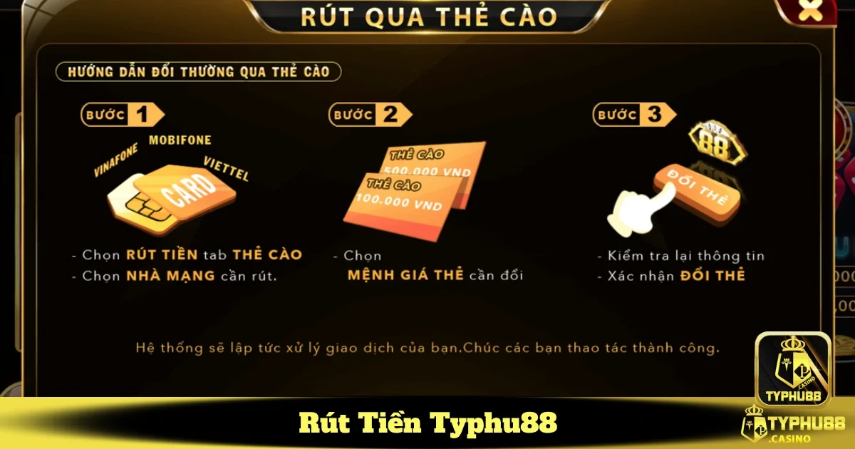 Rút Tiền Typhu88 - Quy Trình Thanh Toán Đơn Giản Và An Toàn 2 Bước 3: Điền thông tin ngân hàng và số tiền cần rút.